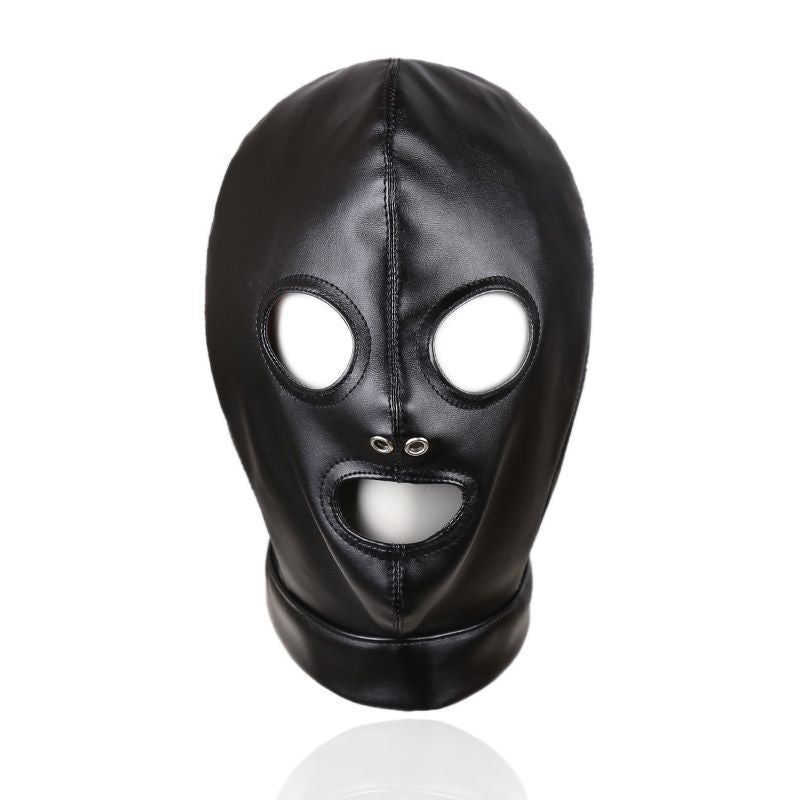 BDSM hood for dominance and submission play
