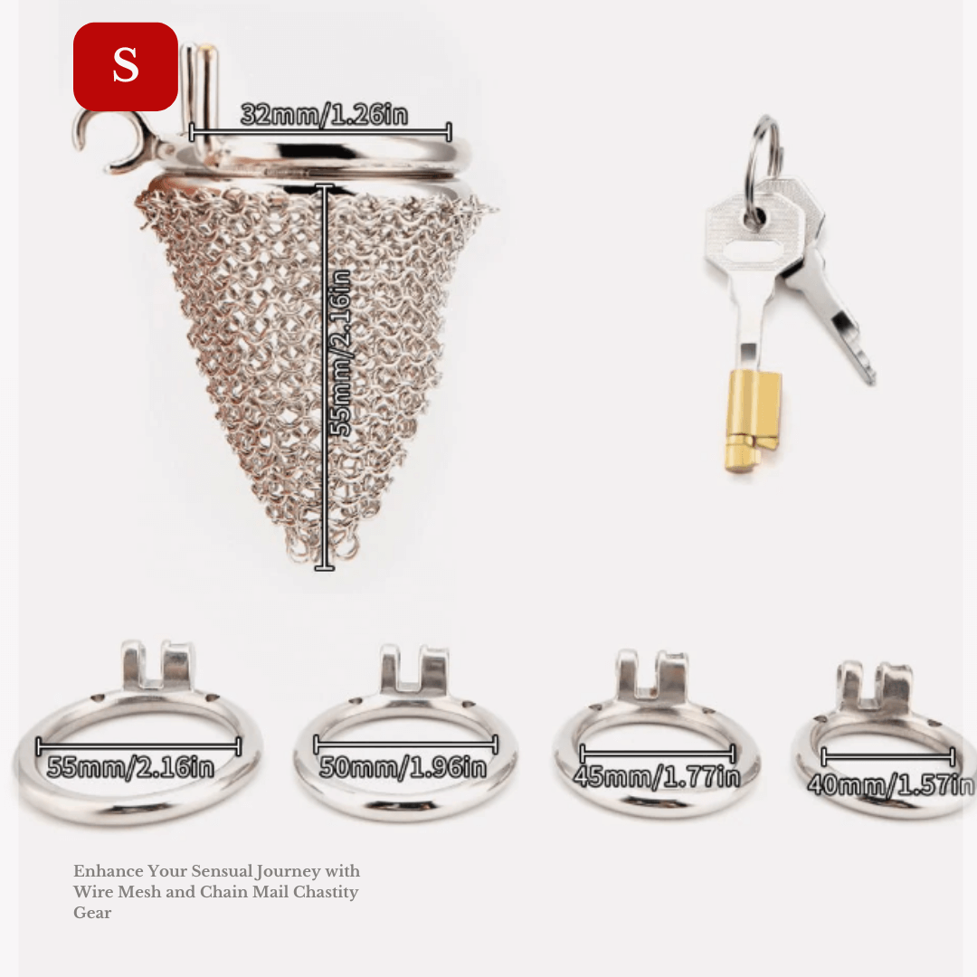 Durable Wire Mesh Chastity Cage – Restriction & Freedom Combined