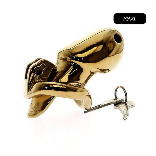Gold Chastity Cage - Holy Trainer | Secure, Comfortable, Premium