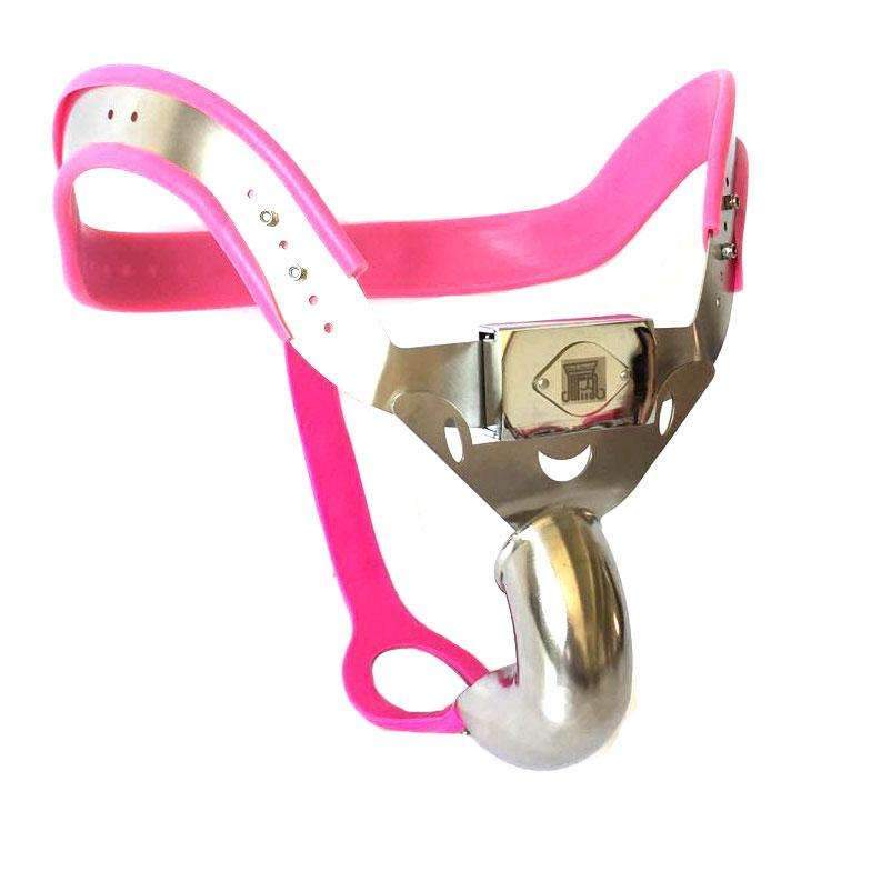 Male chastity belt Polaris with curved waistband