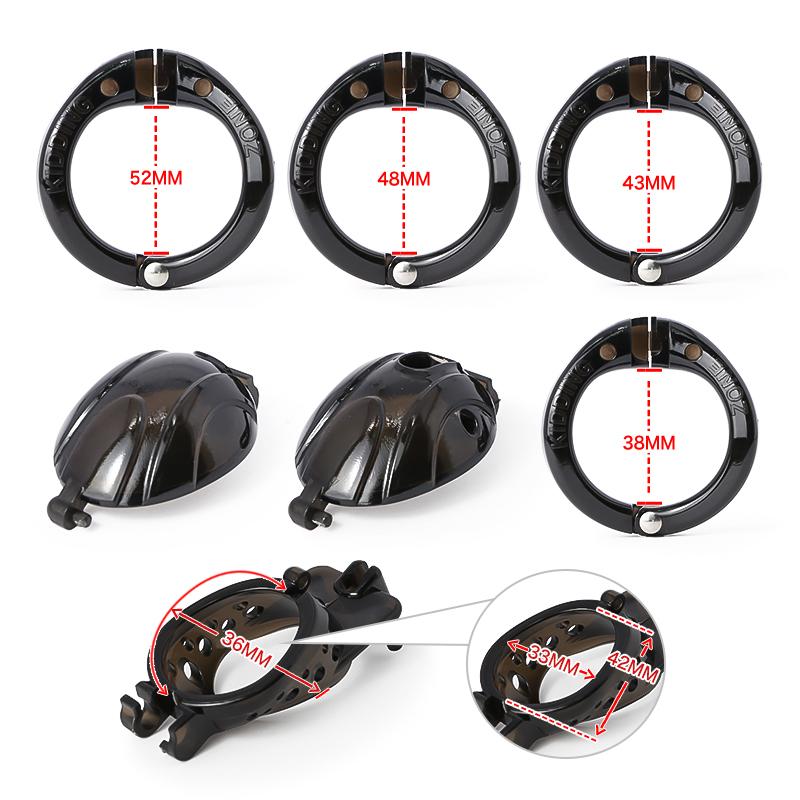 No-Pee Chastity Cage | Interchangeable Cage Tubes for Total Control