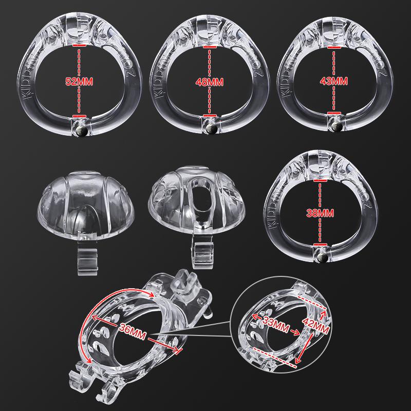 No-Pee Chastity Cage | Interchangeable Cage Tubes for Total Control