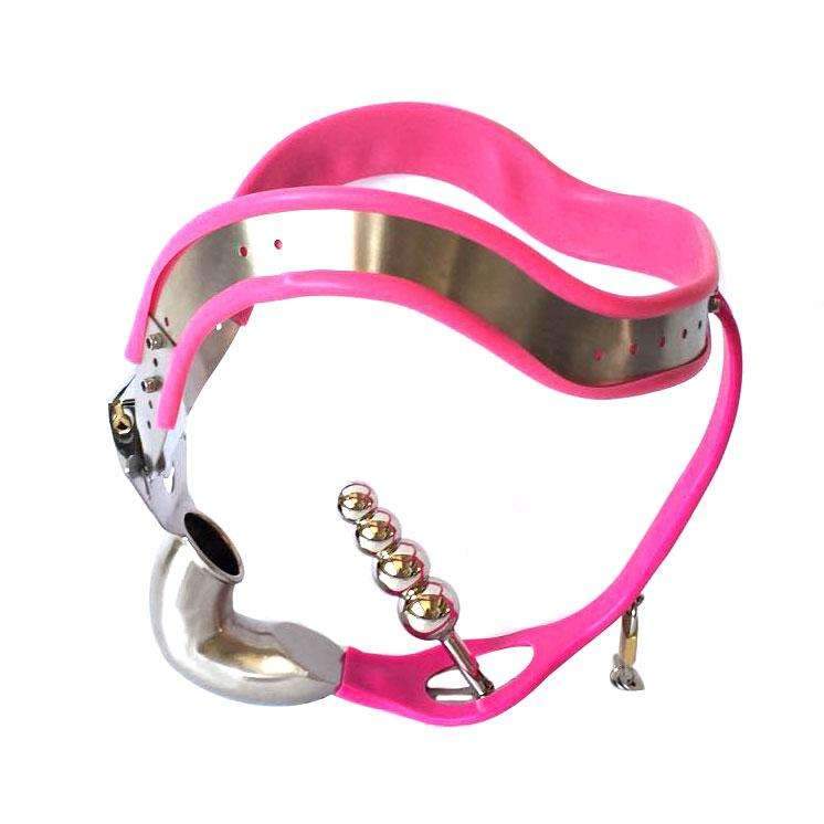 Side view of the Polaris chastity belt