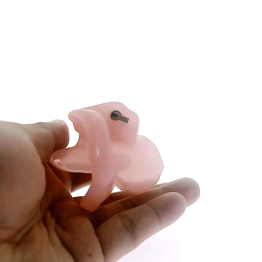 Micro male chastity with rings