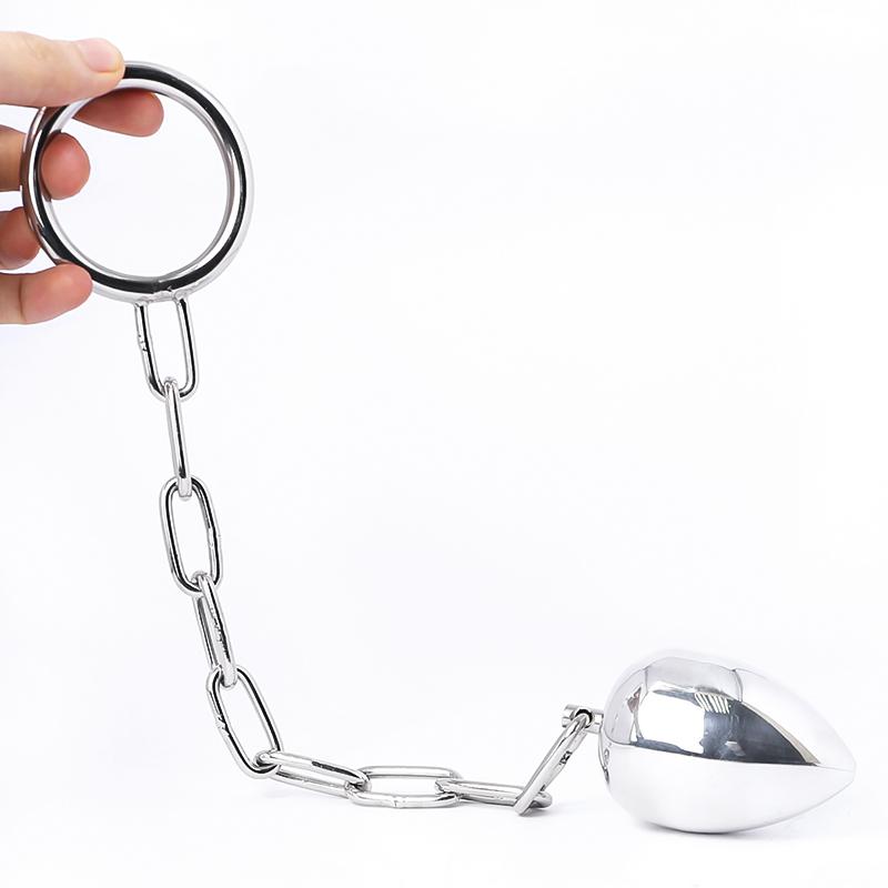 Anal and penis ring metal toy