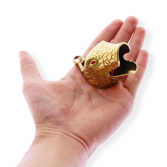 Animal chastity device with exotic snake design