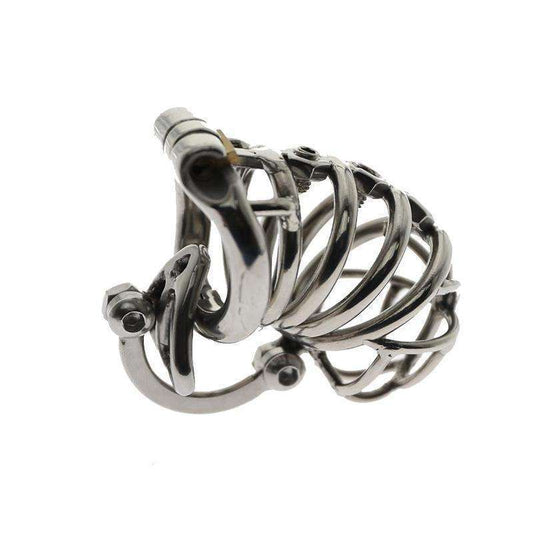 Ball divider male chastity lock