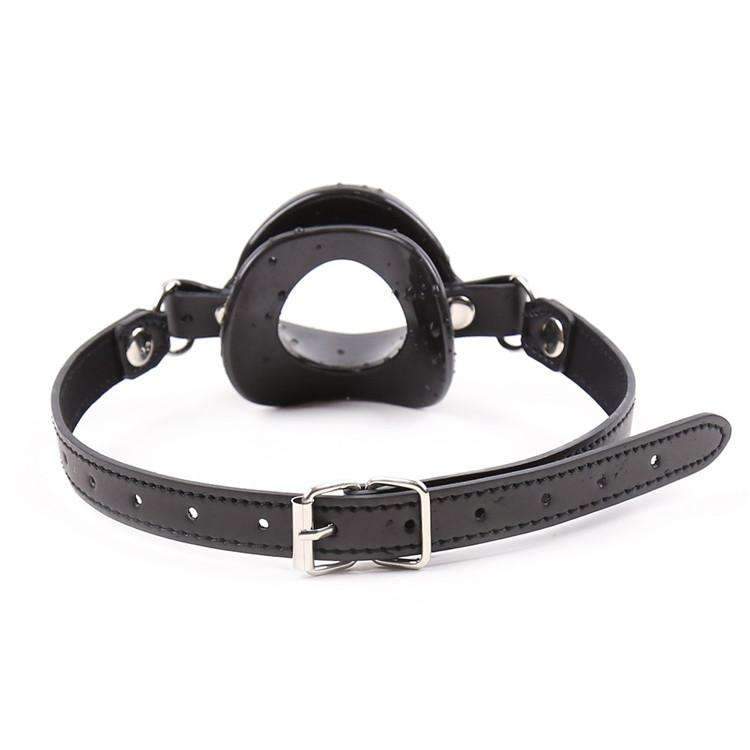 BDSM gag with open mouth feature
