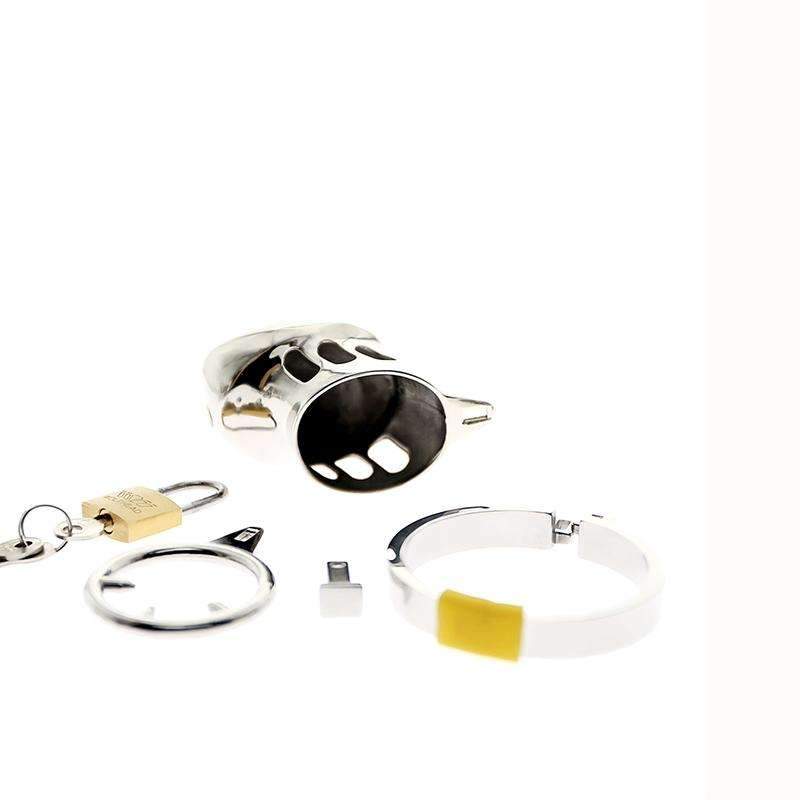 Smooth finish steel chastity device