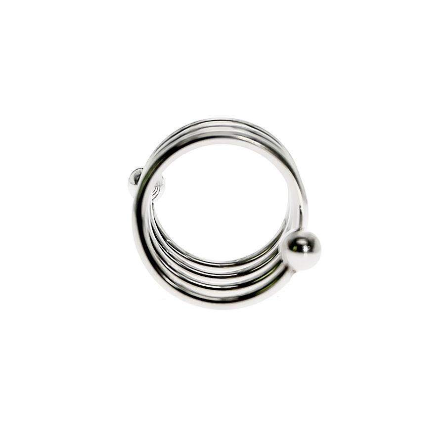 Hard steel penis ring