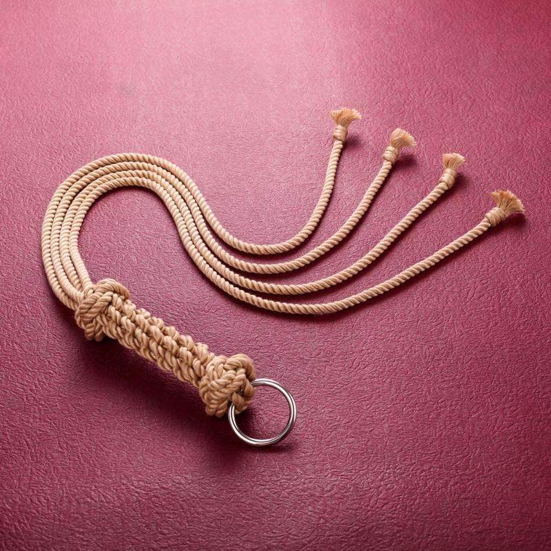 BDSM whip made from bondage rope