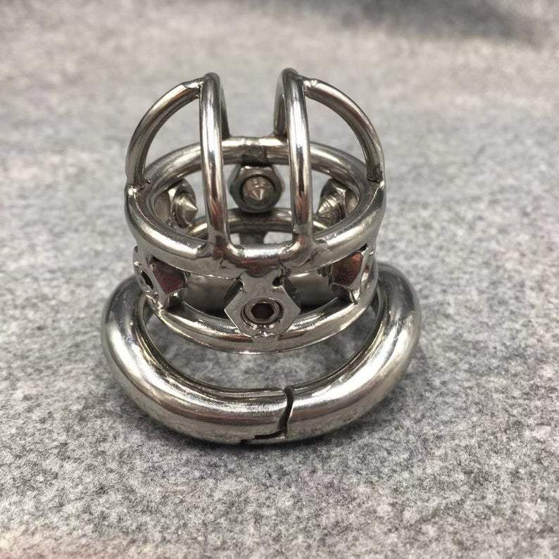 Spiked chastity cage for hardcore users