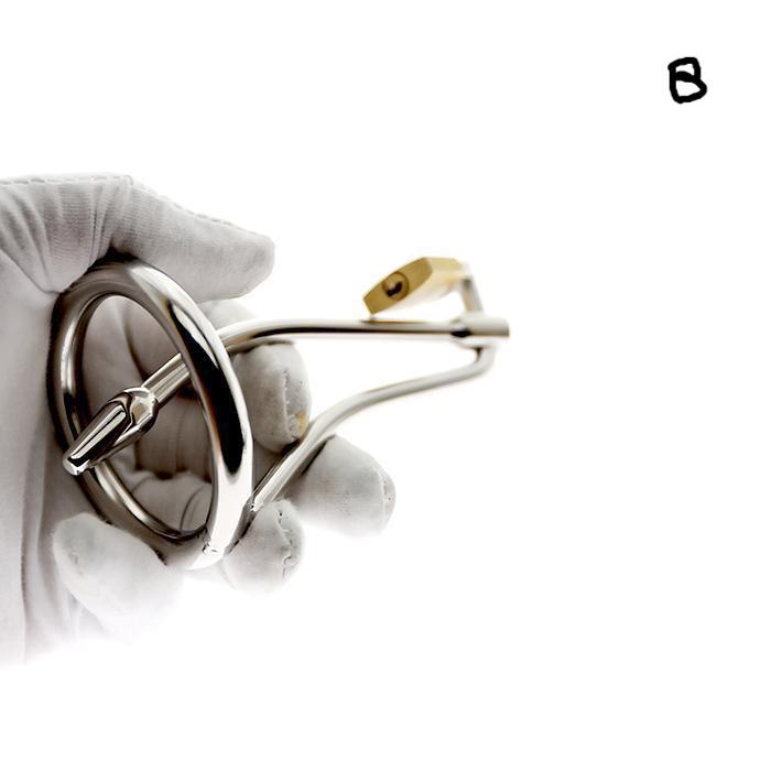 What is a cock cage with penis plug used for?