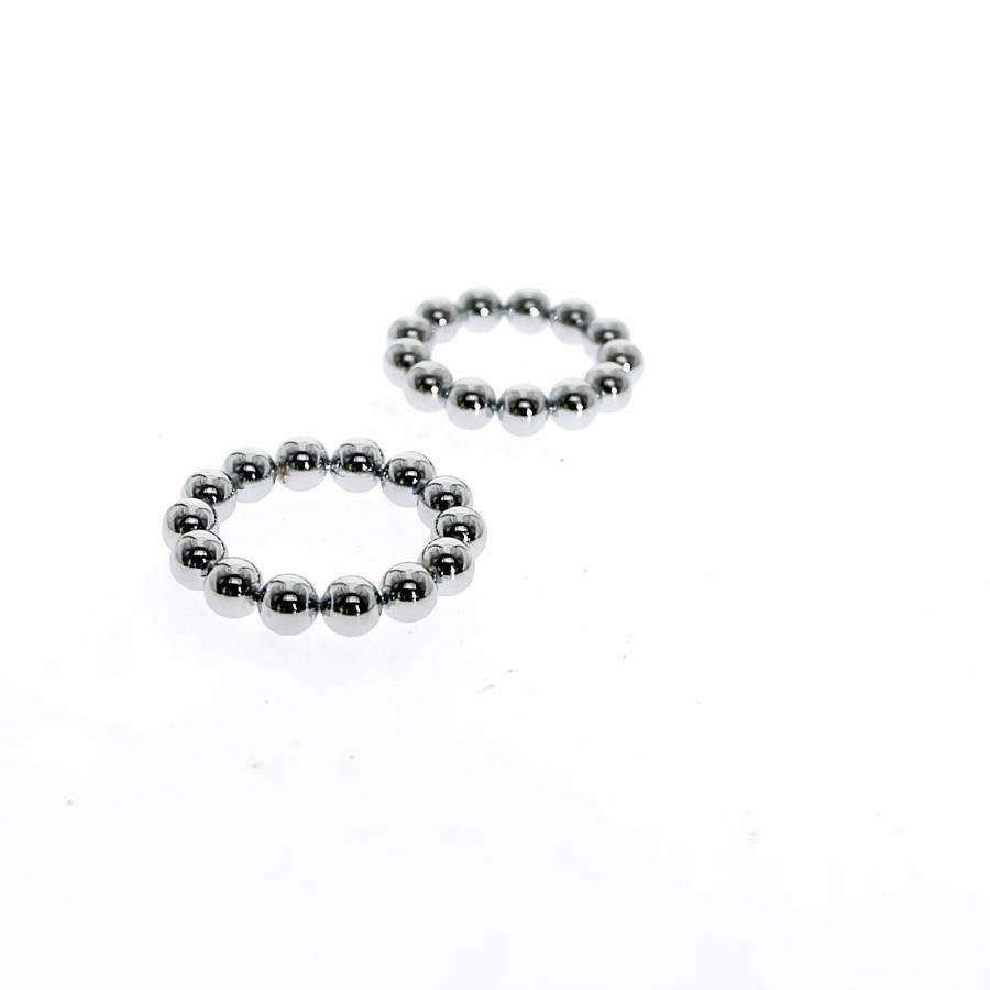 Metal beaded cock ring