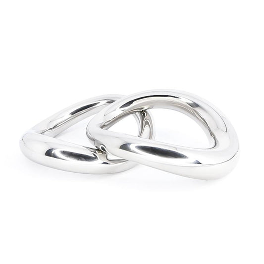 Smooth steel cock ring design