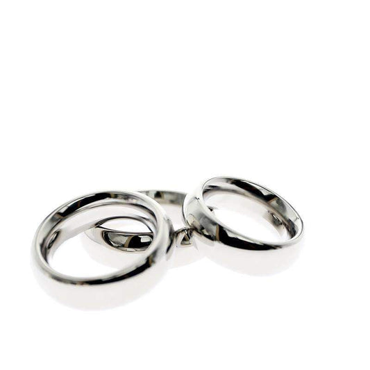 Oval-shaped cock and penis ring