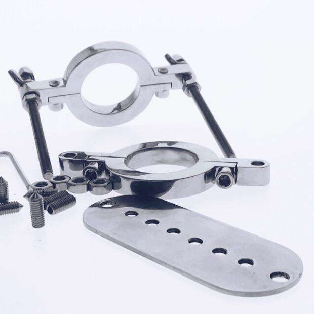 Double ring ball torture device with adjustable pressure