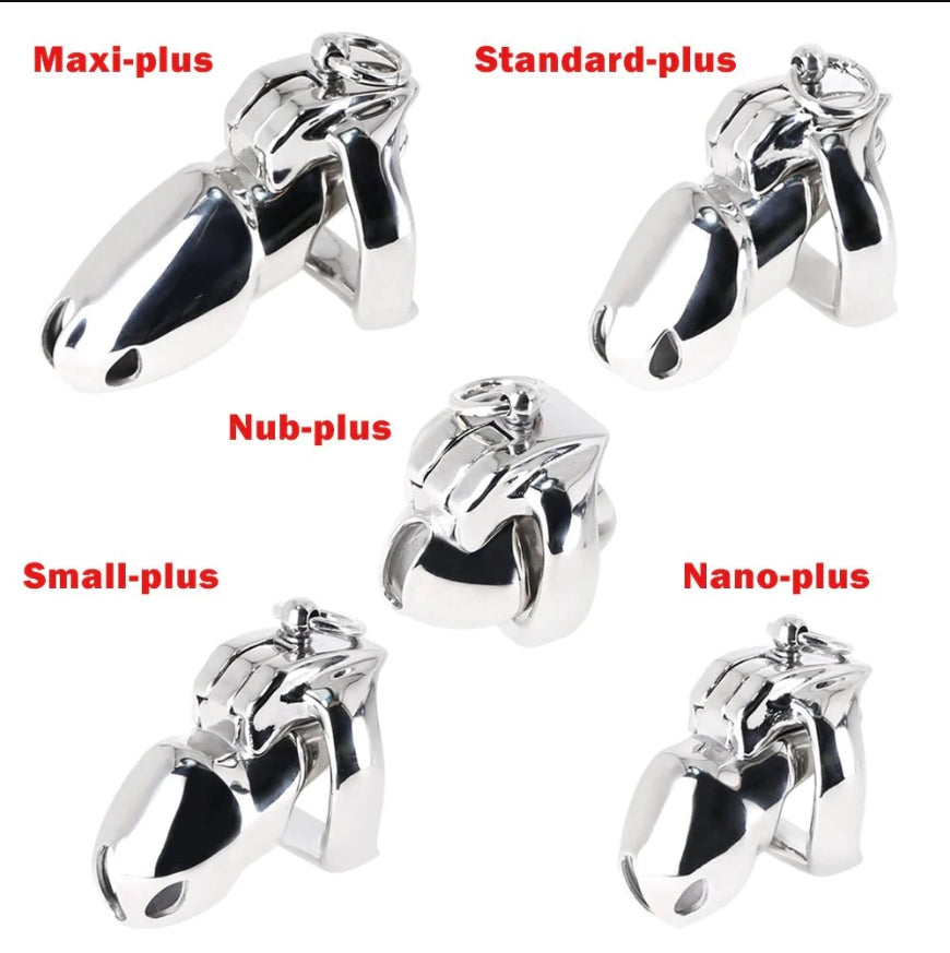 Durable HTV4 Steel Chastity Cage – Lockable & Secure