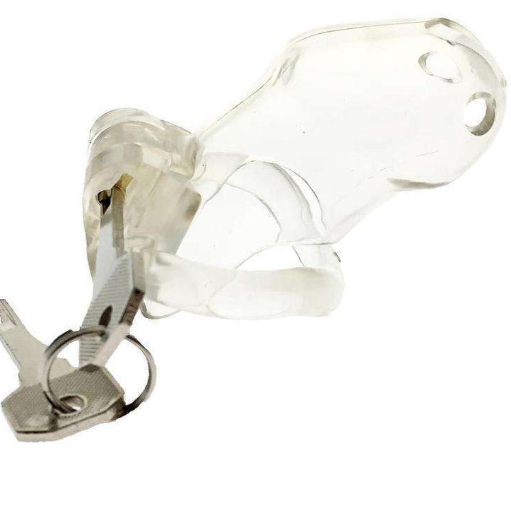 Resin cock cage designed for ease of use and comfort