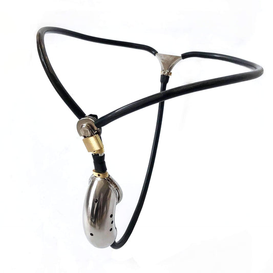 Ready to embrace your sissy side? This belt locks you in submission.