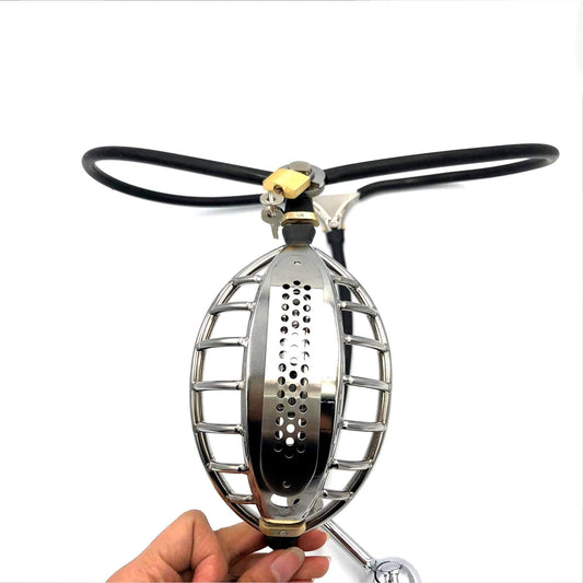 How does a sissy cage help with feminization?