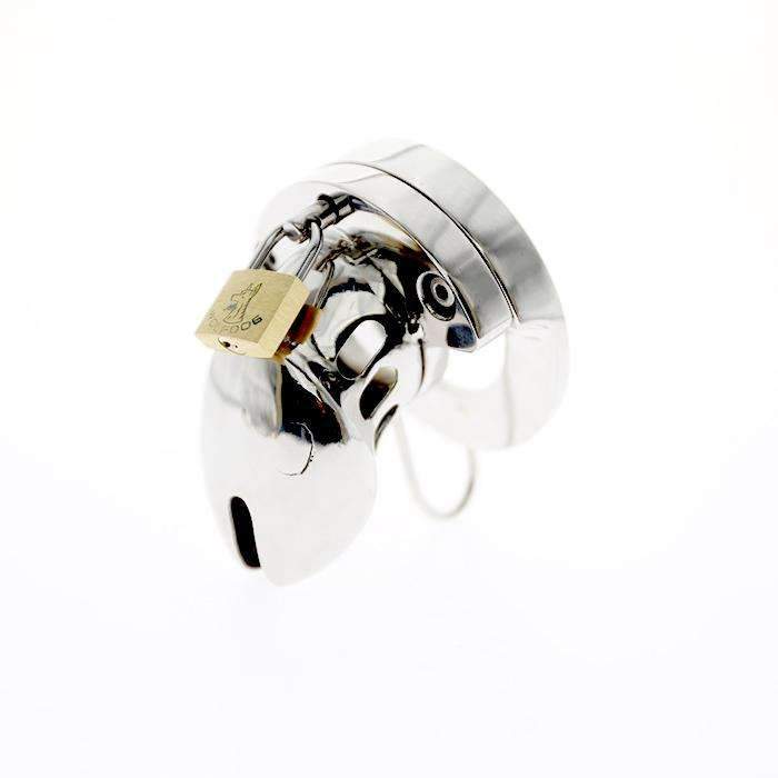 2-in-1 CBT chastity cage for full male control