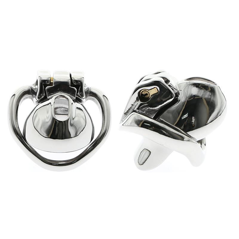 Discreet steel chastity cage