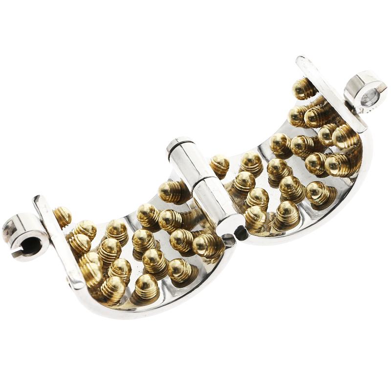 BDSM Spiked Chastity Bracelet – Kali’s Teeth 4-Row Design