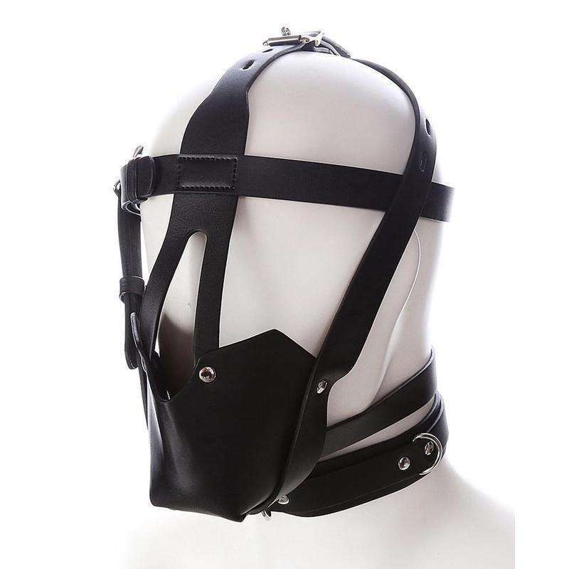 Comfortable pup play muzzle gear