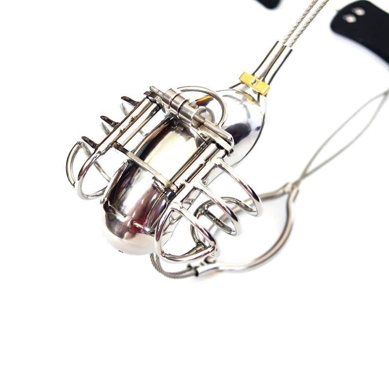 Link waist band chastity gear for men