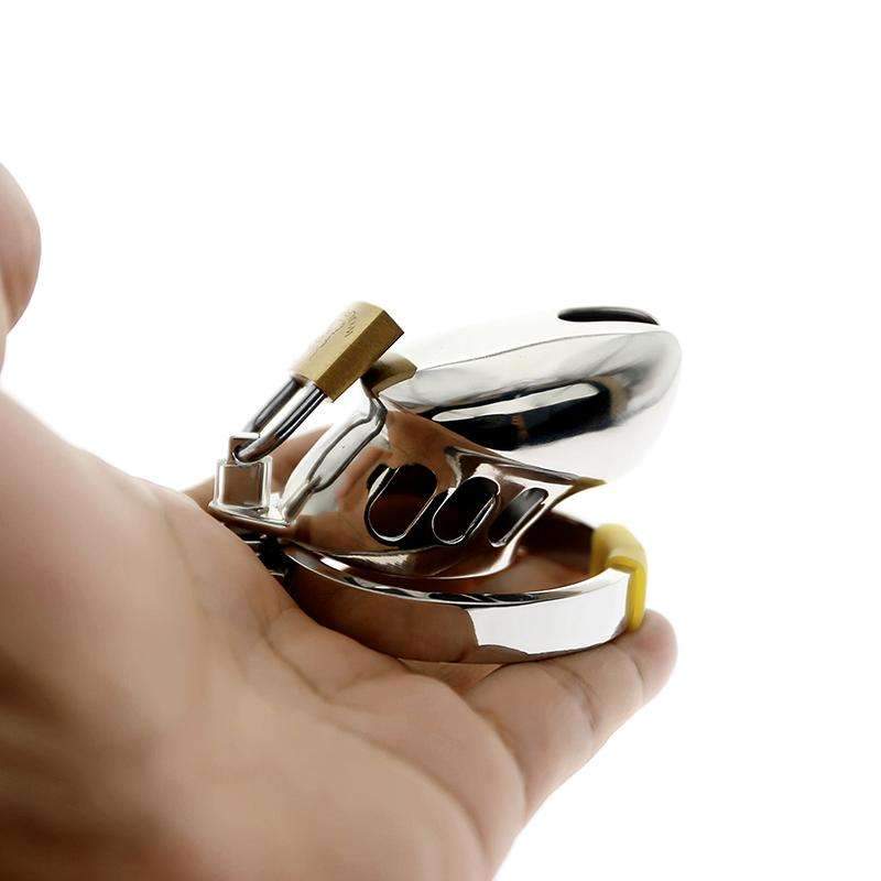 Comfortable steel cage for everyday chastity