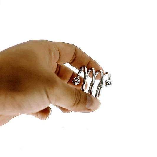 Metal spiral glans ring