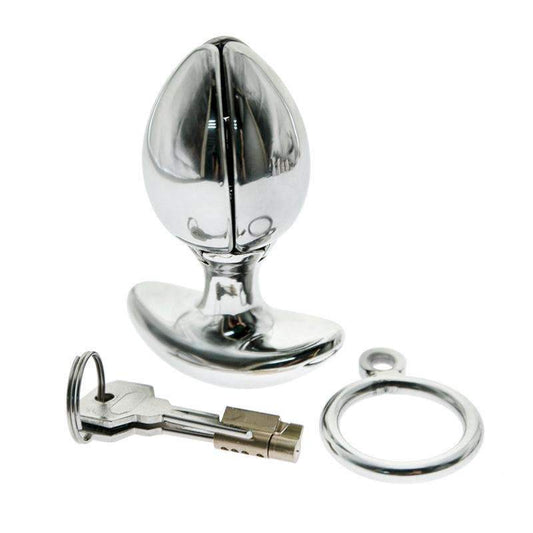 Locking Butt Plug for Anal Chastity Sex Toys -lovershop01