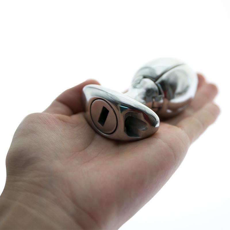 Locking Butt Plug for Anal Chastity Sex Toys -lovershop01