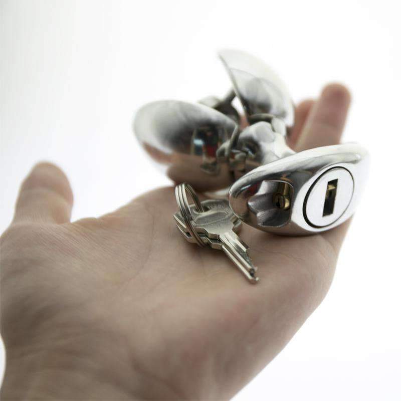 Locking Butt Plug for Anal Chastity Sex Toys -lovershop01