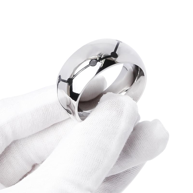 Shiny glans ring on male model