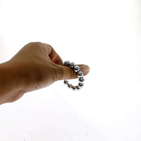 Penis head ring with beads