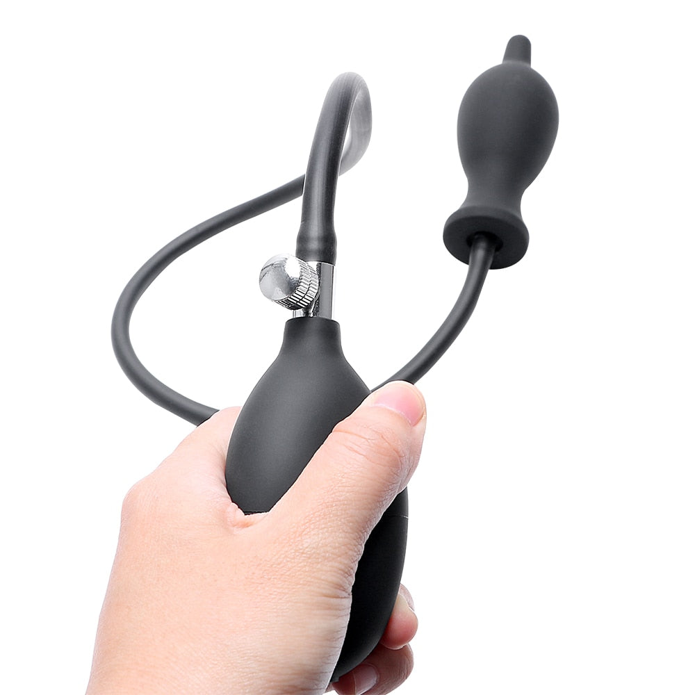 Air-filled anal dilator sex toy