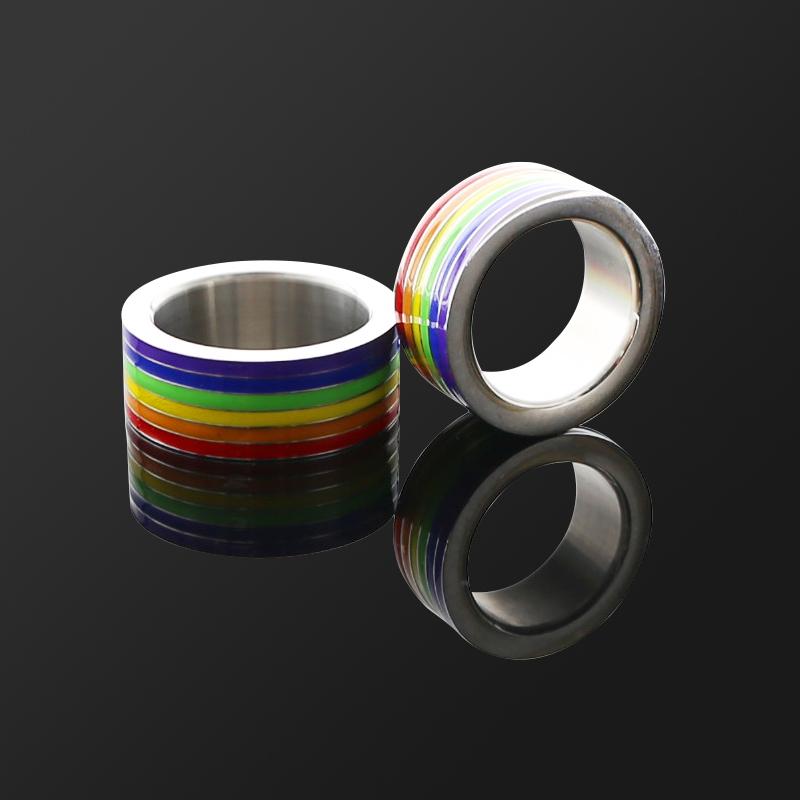 glans ring with rainbow pride