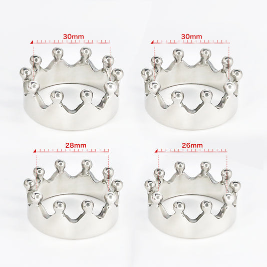 CROWN GLANS RING METAL STAINLESS STEEL PENIS RING LOCK Sex Toys -lovershop01