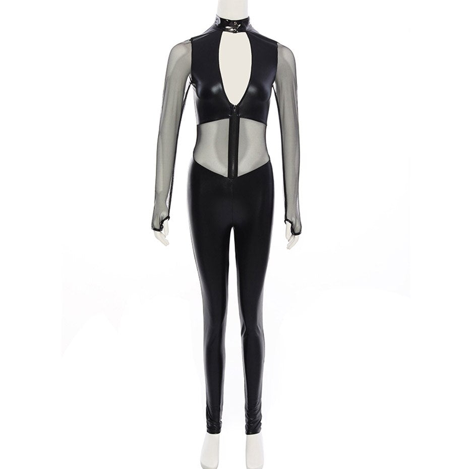 Erotic Latex Catsuit Sex Role Play Nightwear Porno Costumes