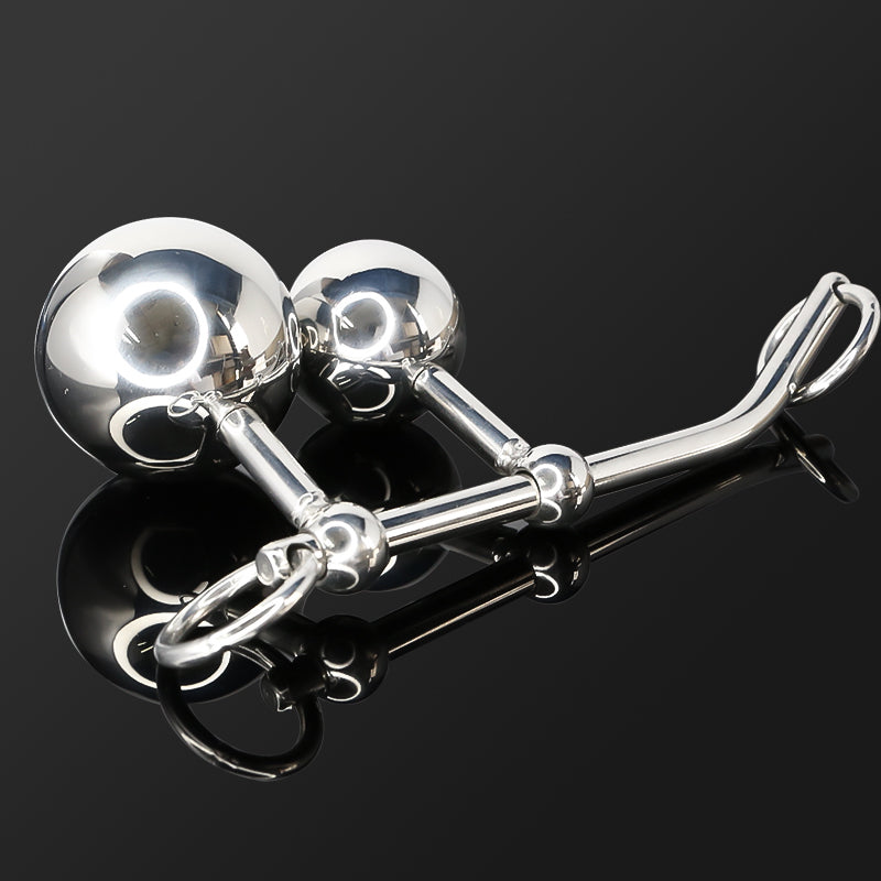 Double Ball Anal Plug Vaginal Belt Anal Hook Asslock Chastity Device FOR WOMEN Sex Toys -lovershop01