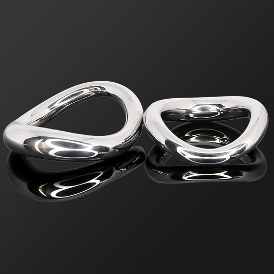 ERGONOMIC STEEL COCK RING BDSM SEX TOY Sex Toys -lovershop01