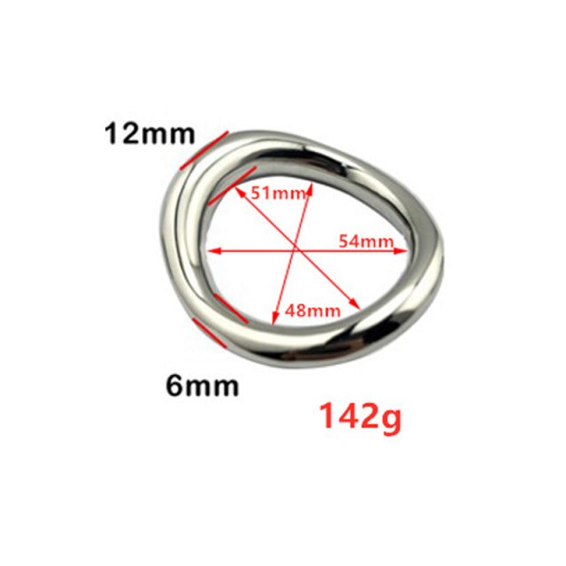 ERGONOMIC STEEL COCK RING BDSM SEX TOY Sex Toys -lovershop01