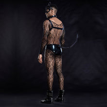 Load image into Gallery viewer, Men&#39;s Sissy Fishnet Lingerie Katze Sexy Uniform Cosplay
