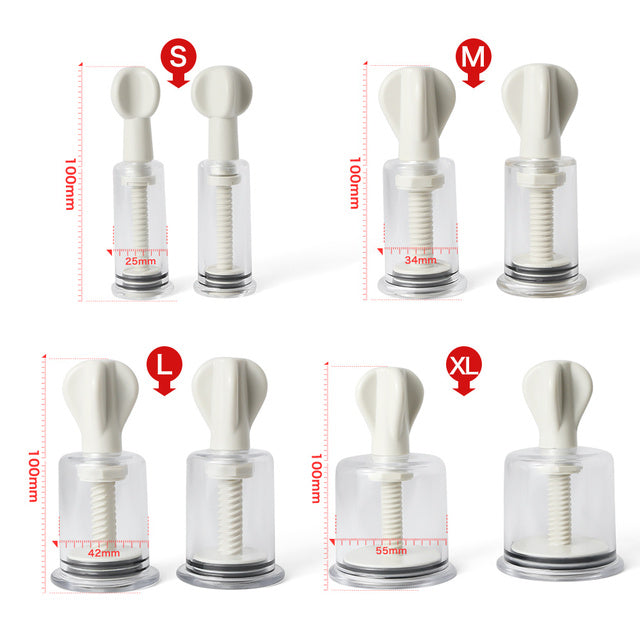 Twist Action Nipple Suction Cups- Multi Sizes
