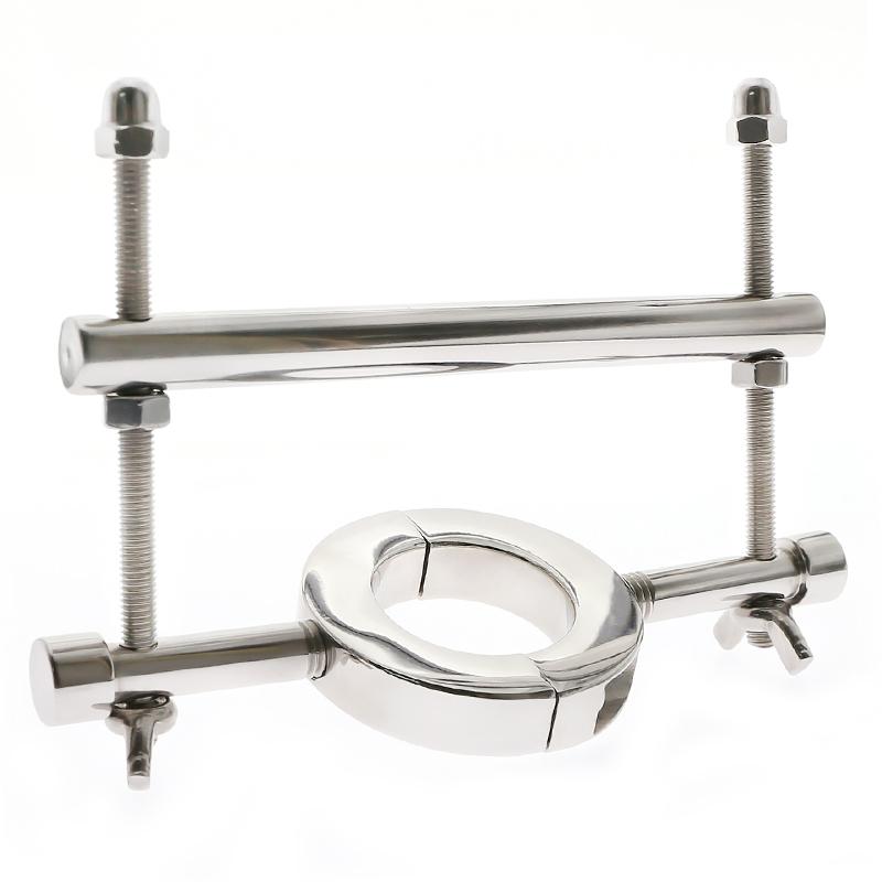 Male CBT gear pole ball torture tool