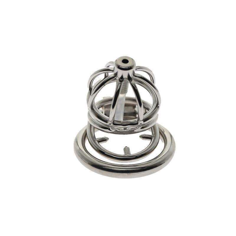 Male chastity device with urethral insert