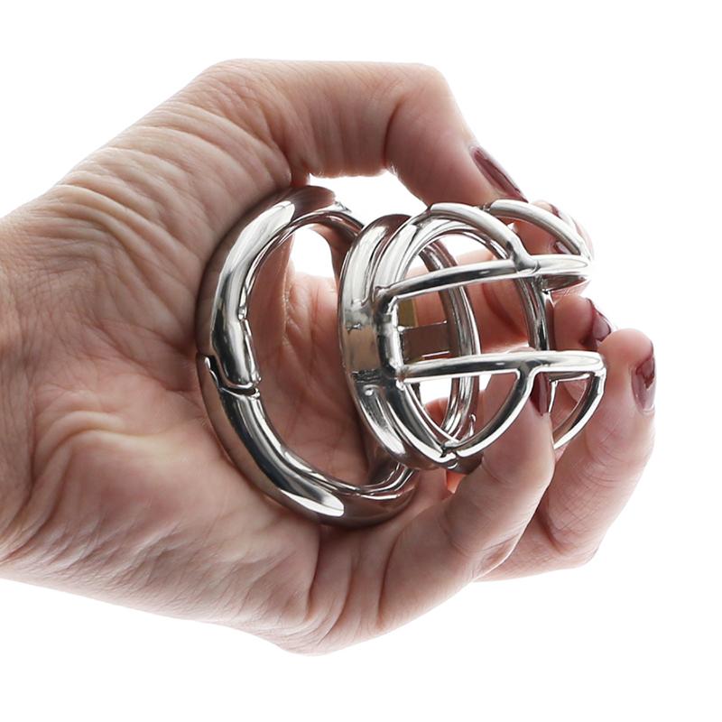 Small cock cage with secure locking system