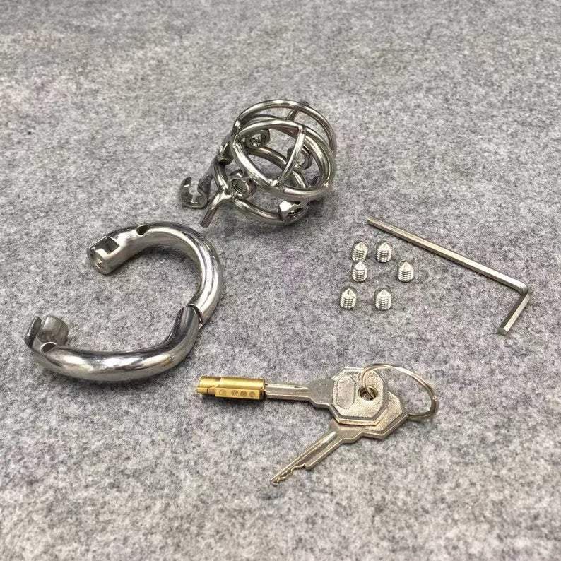 BDSM chastity gear with CBT functionality